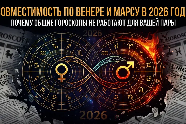 Совместимость по Венере и Марсу в 2026 году: Почему общие гороскопы не работают для вашей пары